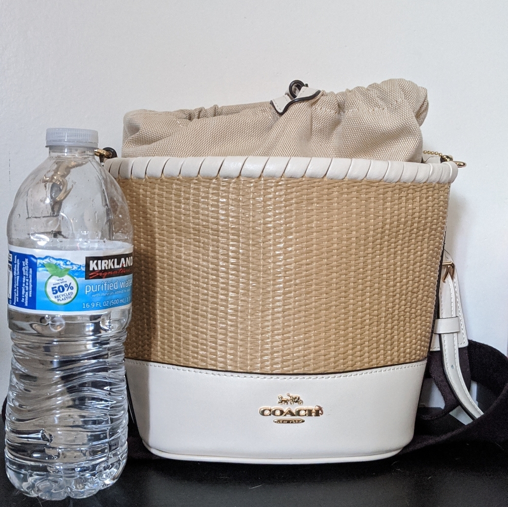 Coach cross body bucket bag